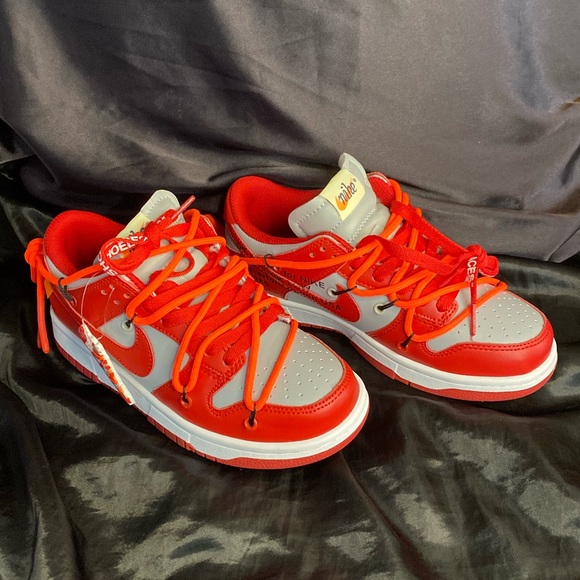 Wmns 6.5 Off-White x Dunk Low ‘University Red’ - Picture 2 of 8